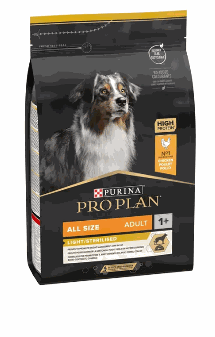 Purina Proplan Dog All Size Adult Light Sterilized Chicken 3kg