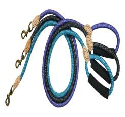 Leash with Leather Handle Cover