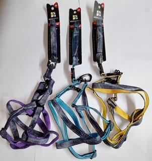 Purple And Jeans Cat Leash Harness 15mm*120cm+40cm VT-28