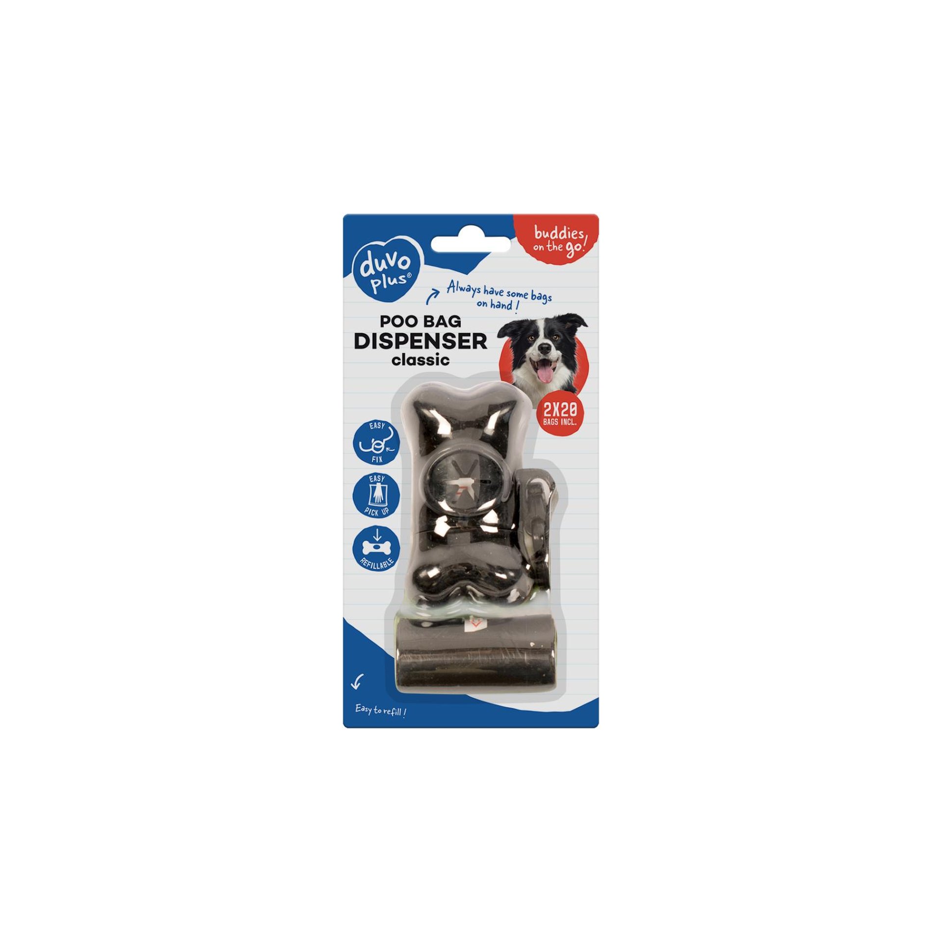 Bone Poo Bag Dispenser (2x20pcs)