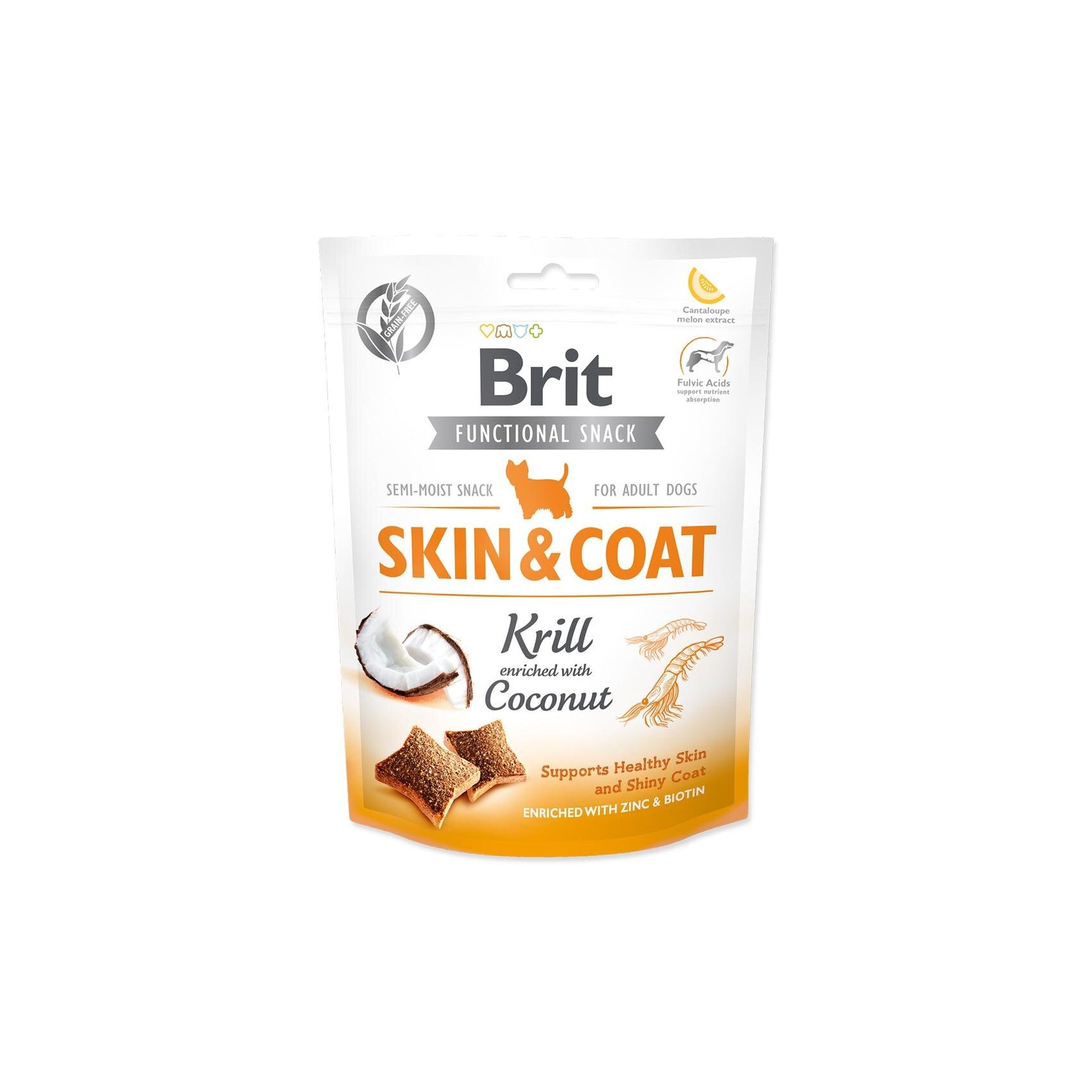 Brit Care Dog Functional Snack Skin & Coat Krill 150g