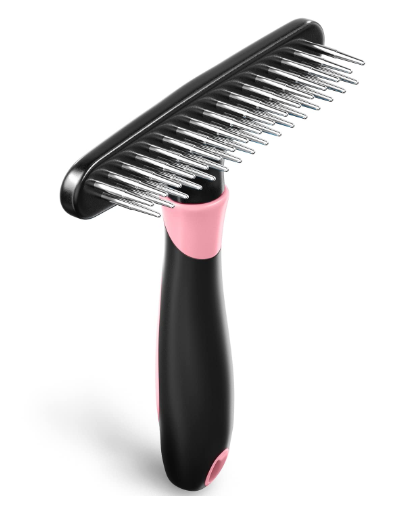 Pink Double Row Rake Comb