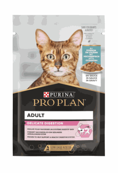 Purina Proplan Cat Wet Nutri Savour Delicate Fish 85g