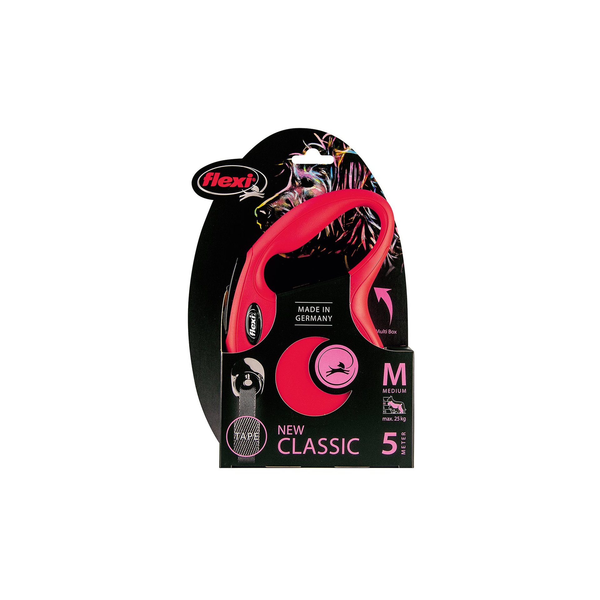Flexi Classic Cord Leash, Flexi Classic Medium Red Cord Leash (5m - 20kg)