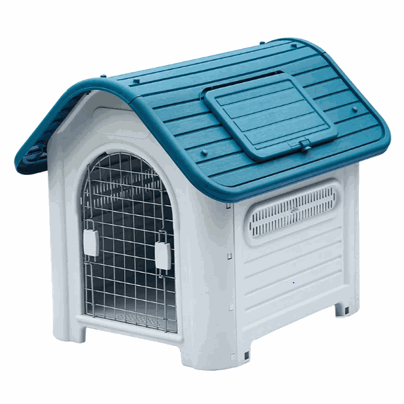 Dog House With Metal Door 87cm*72cm*75.5cm