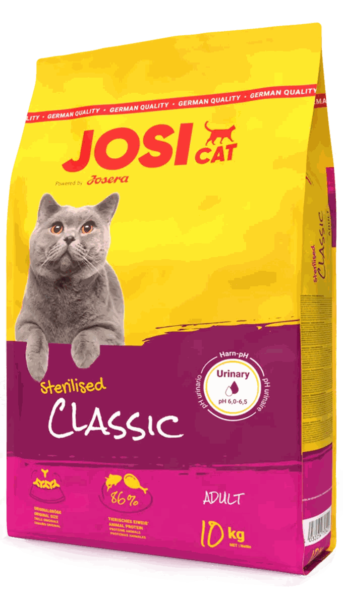 JosiCat Sterilised Classic (10Kg) Premium Dry Food for Adult Cats