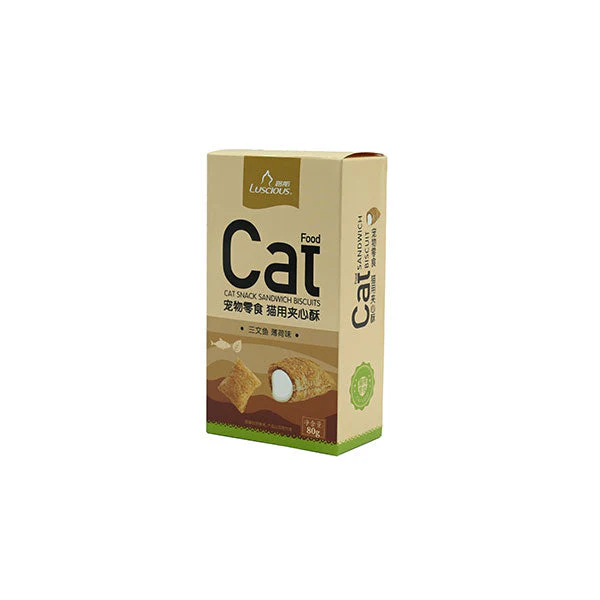 Sandwich Biscuit – Salmon & Catnip - Luscious (80g)