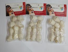 Rawhide Roll White 2.5 inches, 5pcs/bag