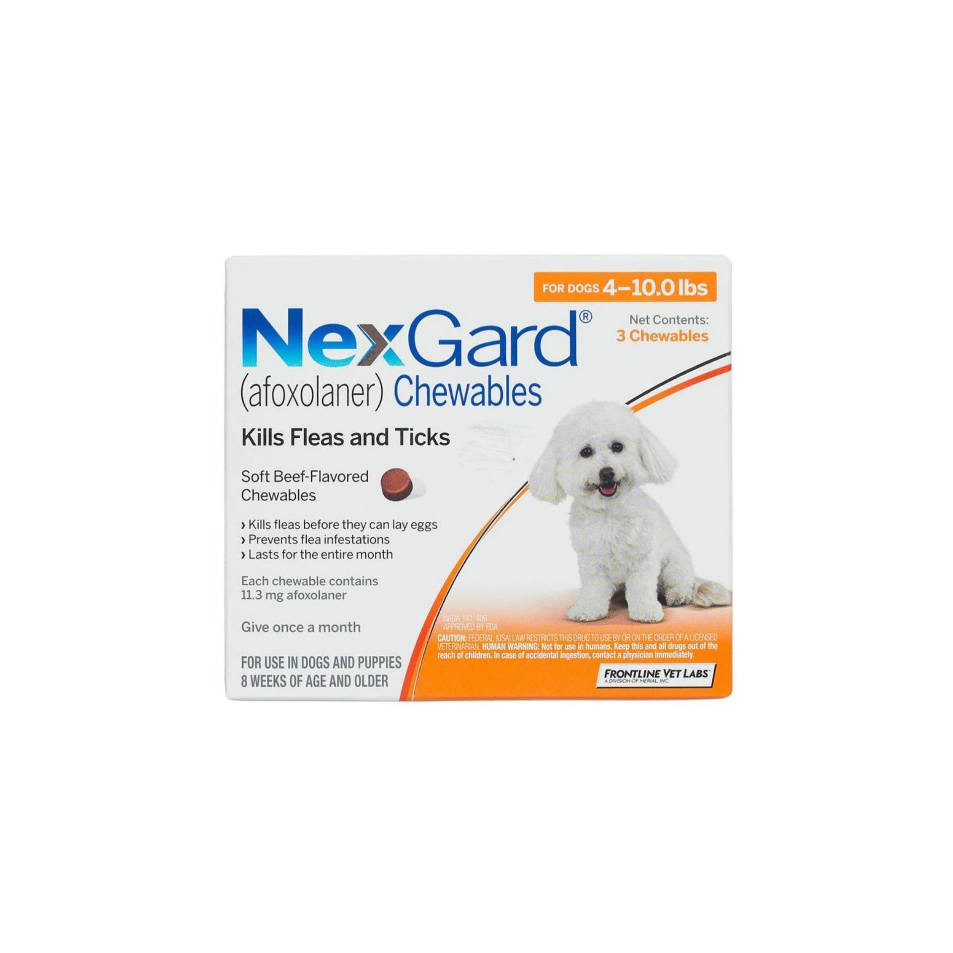 NexGard Single Chewable Tablet for Dogs 2-4.5 Kg