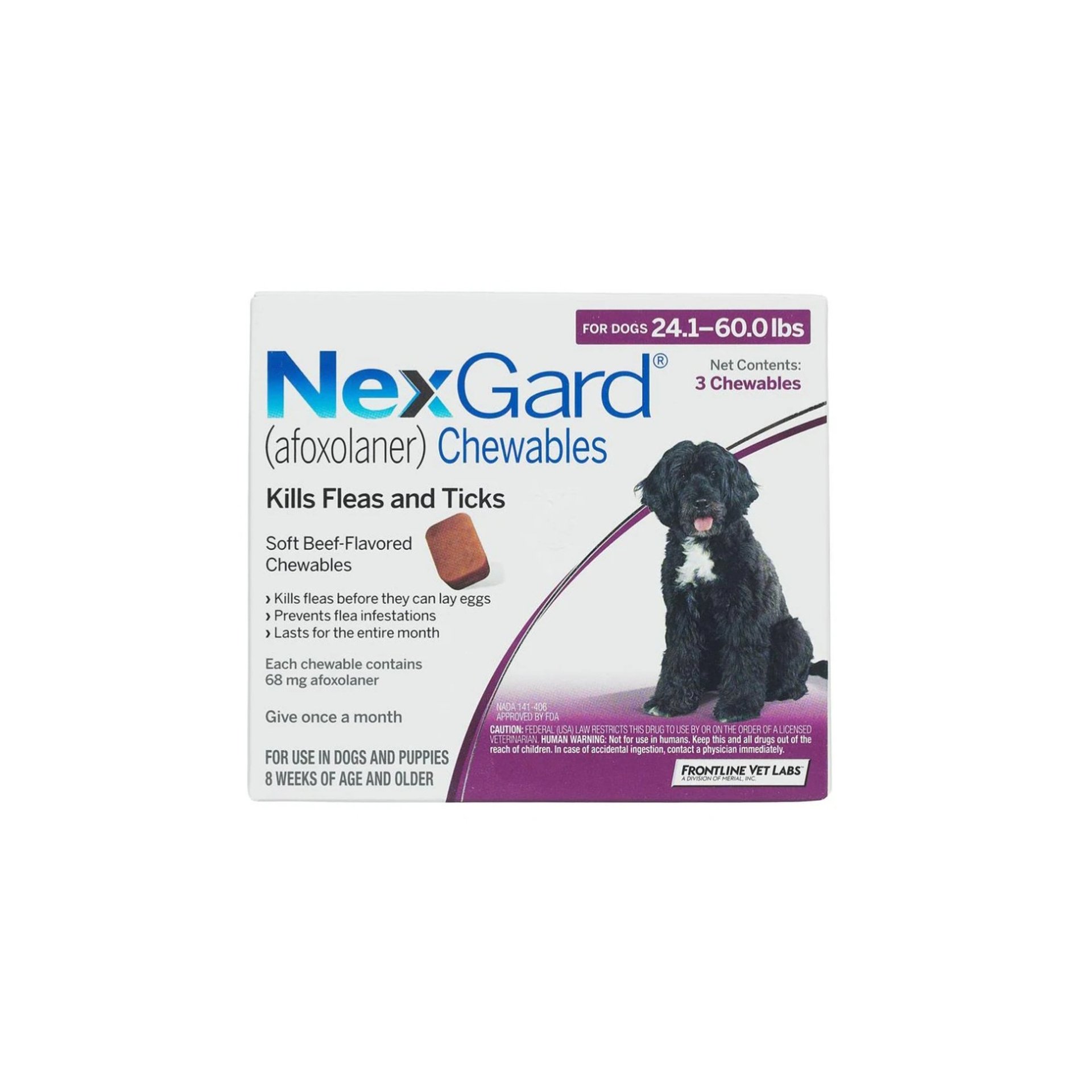 NexGard Single Chewable Tablet for Dogs 11-27 Kg