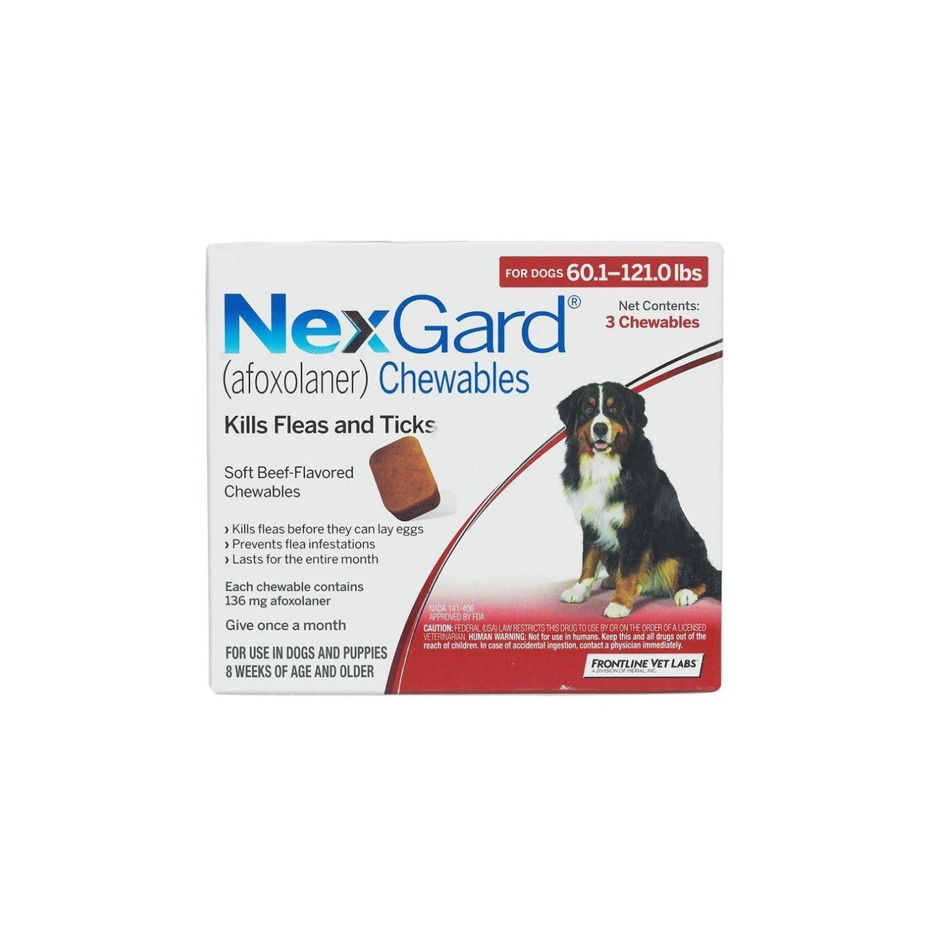 NexGard Single Chewable Tablet for Dogs 27-55 Kg