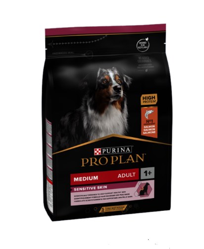 Purina Proplan Dog Medium Breed Adult Sensitive Skin Salmon 3kg