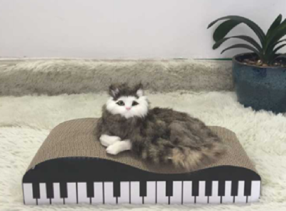 Cat Carton Piano Scratcher 42cm*20cm*10cm