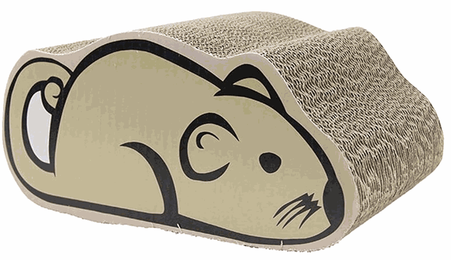 Cat Carton Mouse Scratcher 36cm*20cm*11.5cm