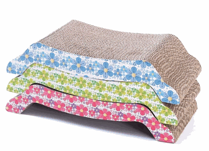 Blue Cat Carton Scratcher 43cm*22cm*9cm