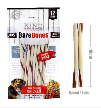 Kind Rewards Twist Sticks Chicken Flavor 12pcs