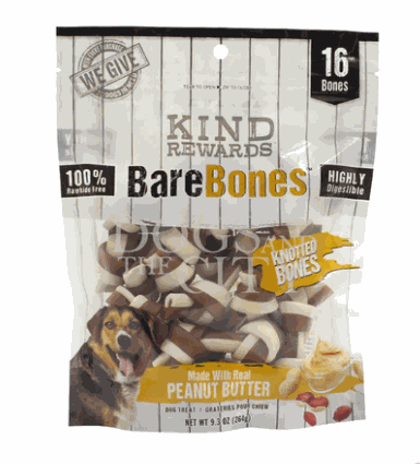 Kind Rewards Knotted Bones Peanut Butter 16pcs