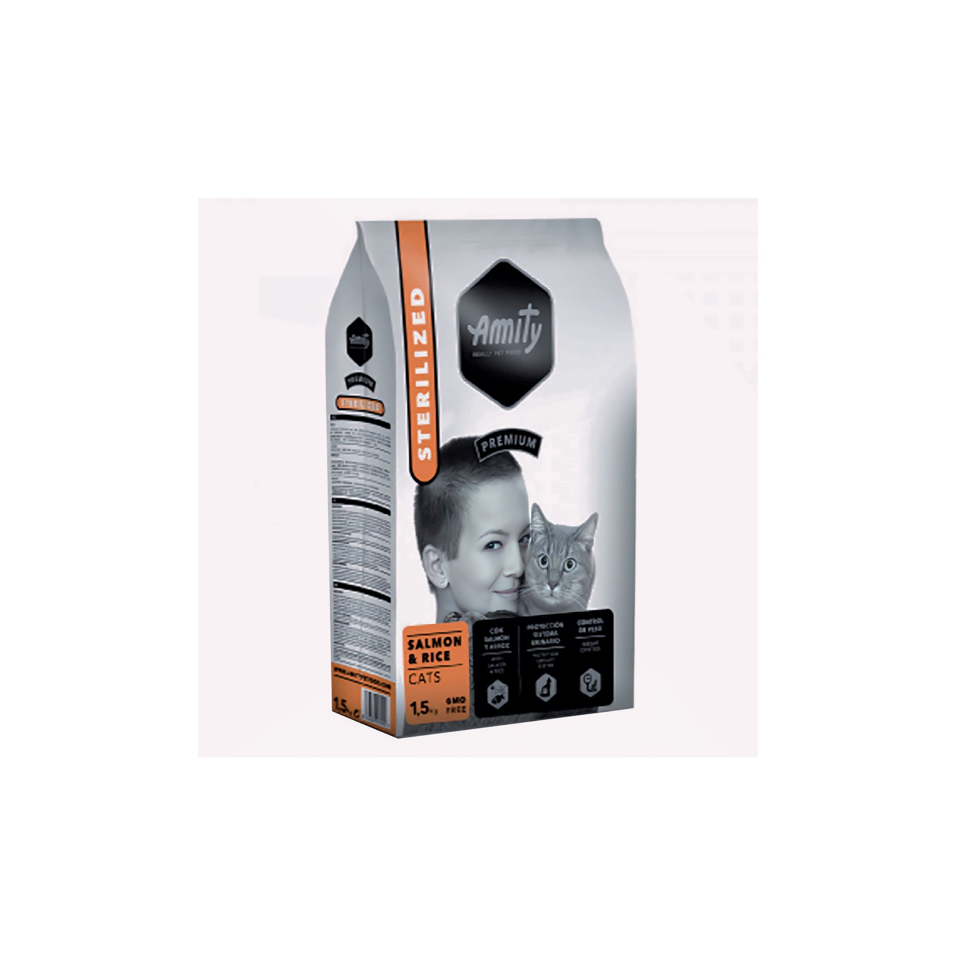 Amity Salmon & Rice Sterilized 1.5Kg