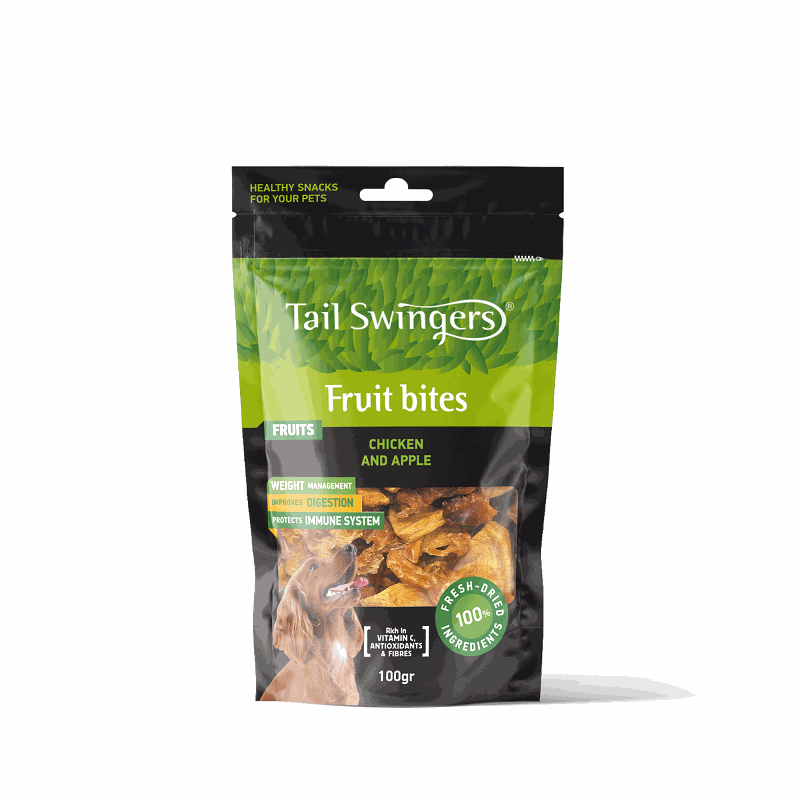 Apple with Chicken - Fruit Bites – Tail Swingers (100g)