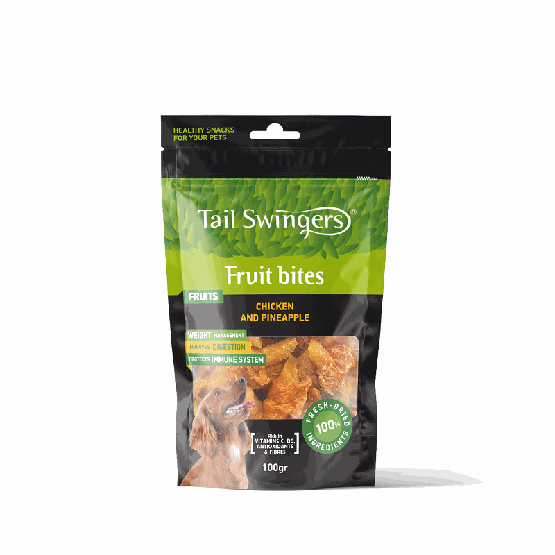 Pineapple with Chicken - Fruit Bites – Tail Swingers (100g)