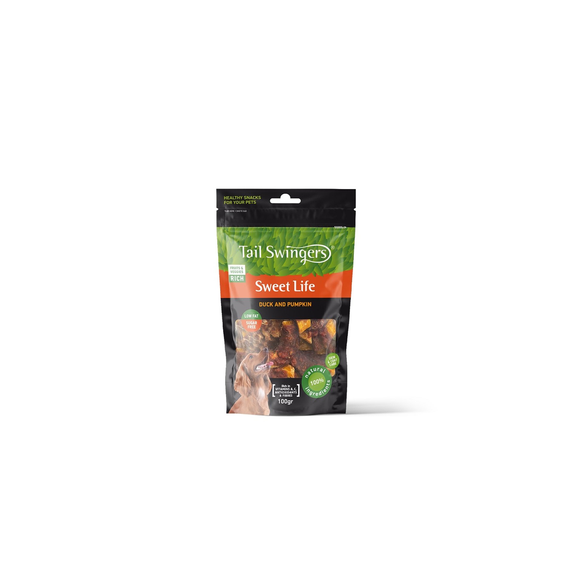 Pumpkin with Duck - Fruit Bites – Tail Swingers (100g)