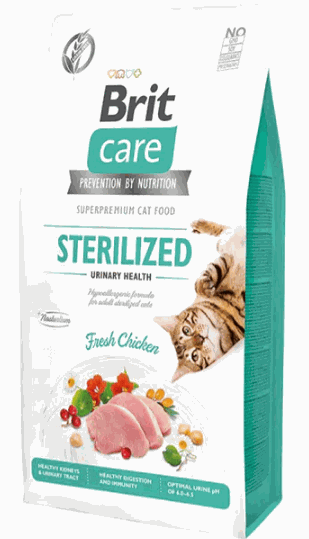 Brit Care - Cat Grain-Free Sterilized Urinary Health 2kg