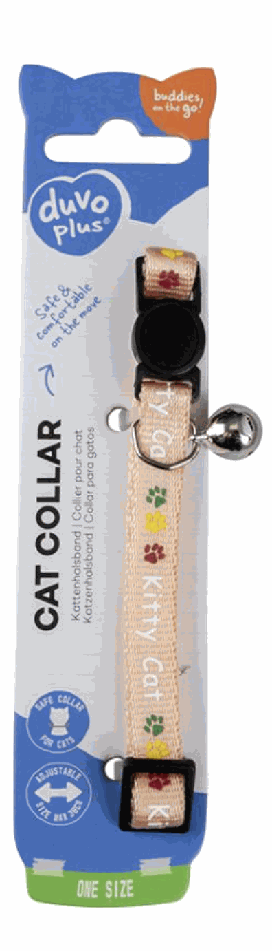 Duvo Pink Kitty Cat Collar (20-30cm / 10mm)