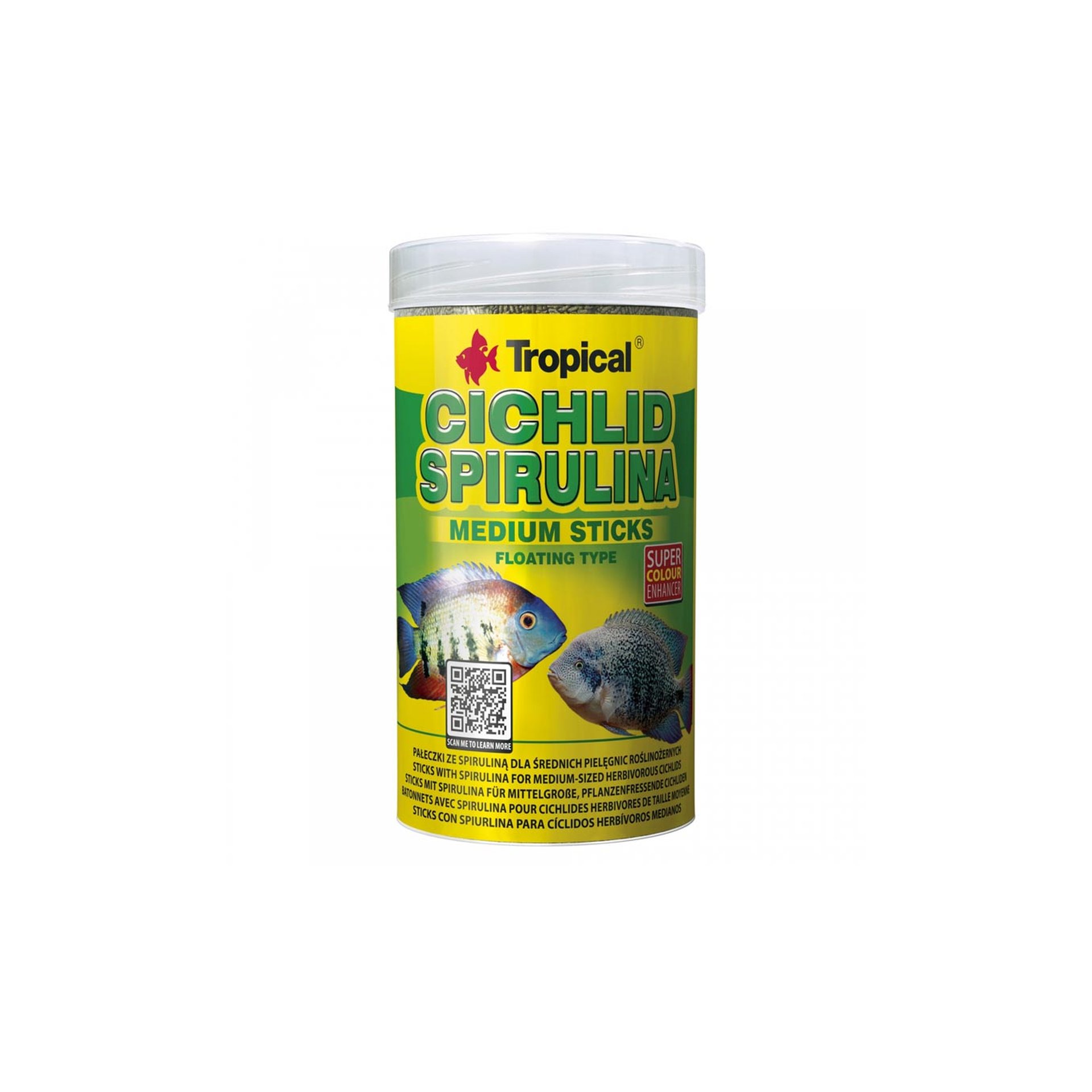 Tropical Cichlid Spirulina Medium Sticks (1000ml)