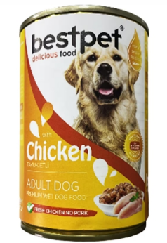 Bestpet Adult dog canned food with chicken 400g
