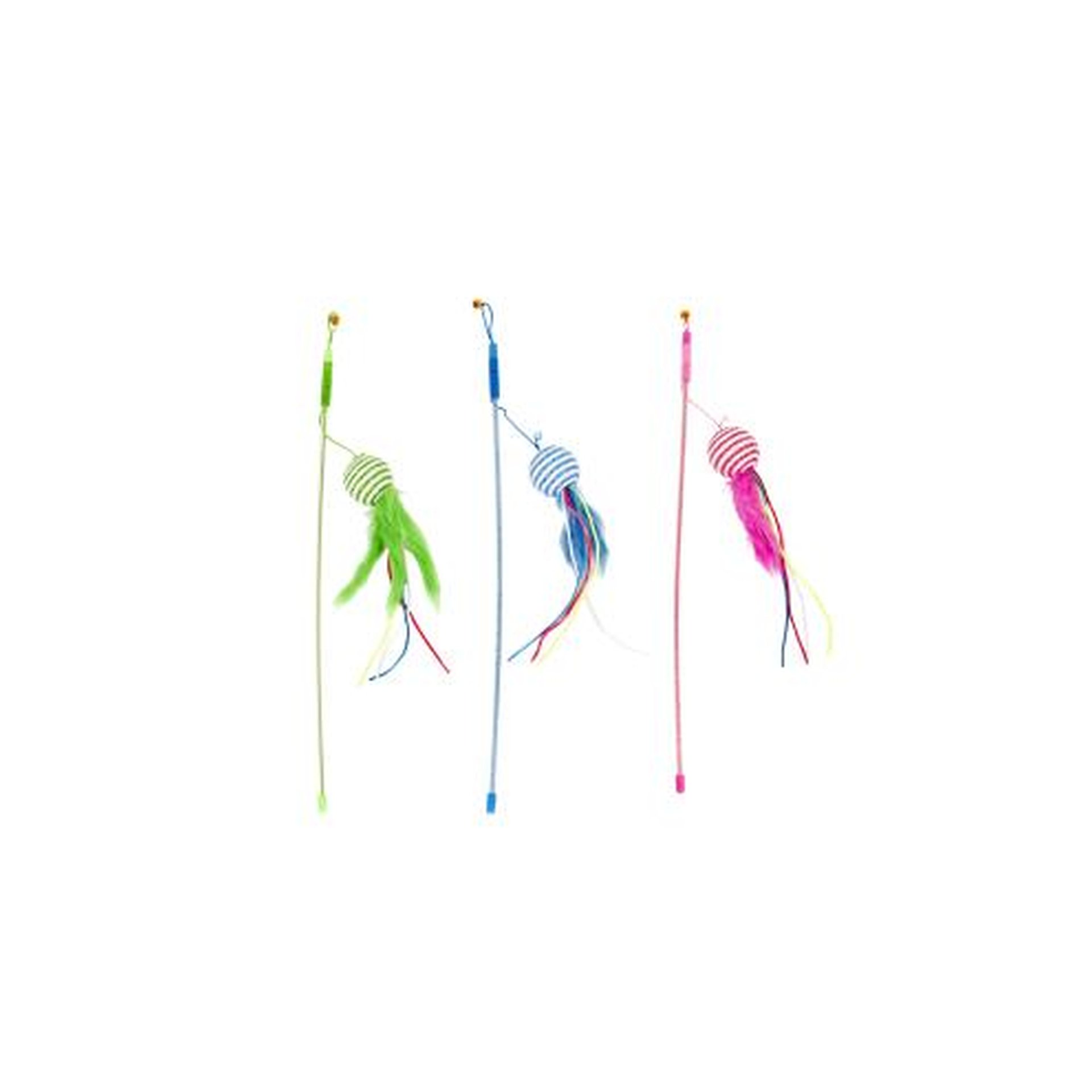 Pink Playing Rod Feathered Ball