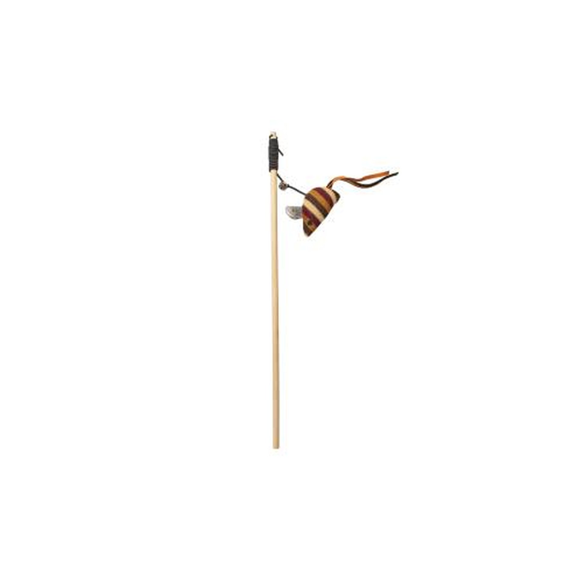 Playing rod Knitted mouse