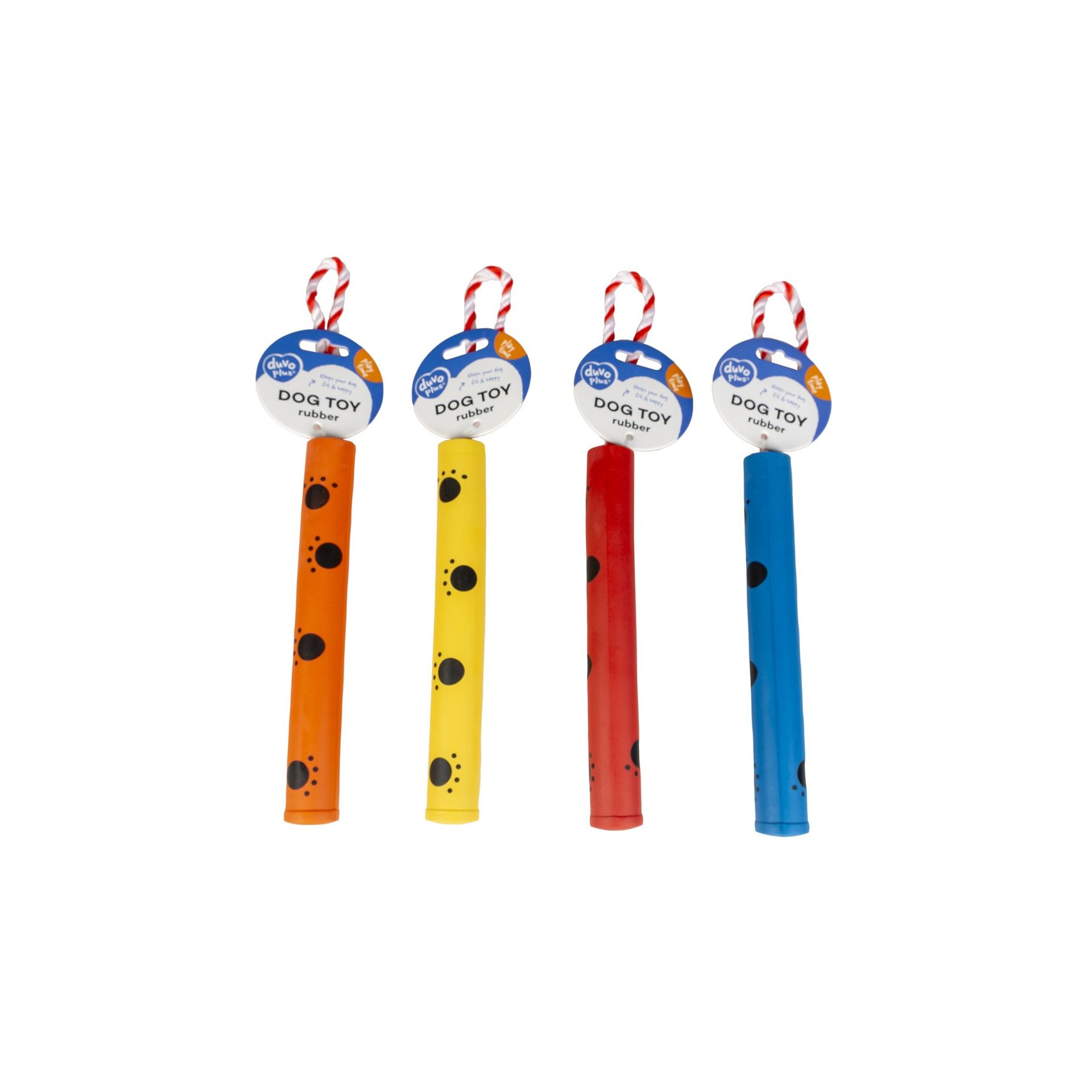 Orange Rubber Biting Stick with Rope