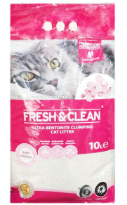 Fresh & Clean - Cat Litter Baby powder 10L