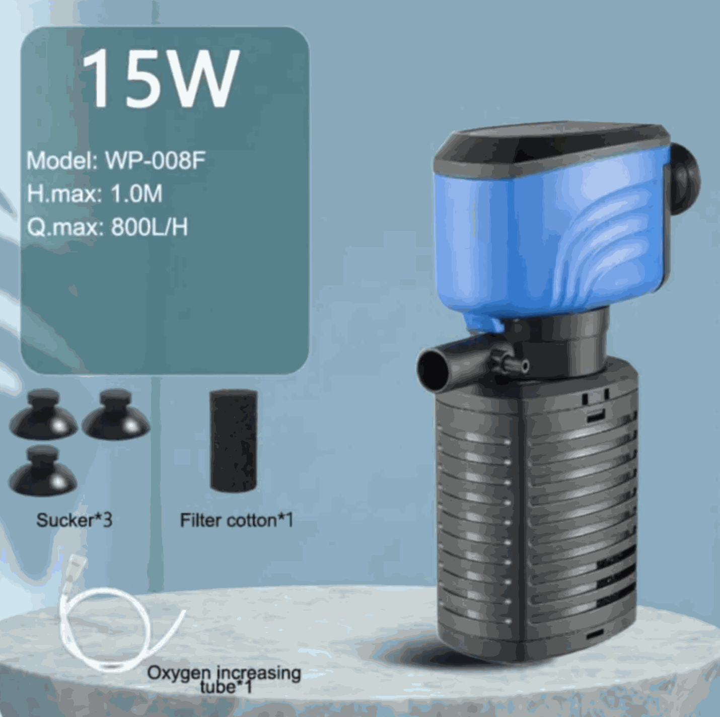 Xinxiu Pump 3-in-1 Submersible Aquarium Pump (WP-008F)