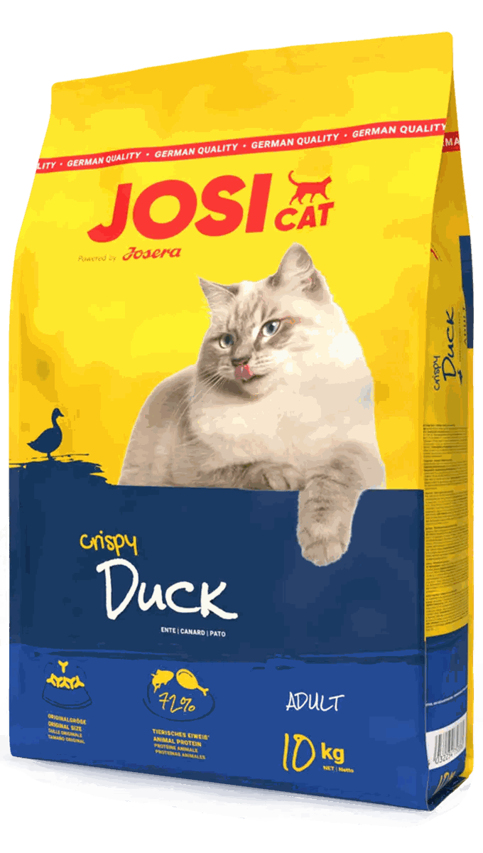 JosiCat Crispy Duck (10Kg) Premium Dry Food for Adult Cats
