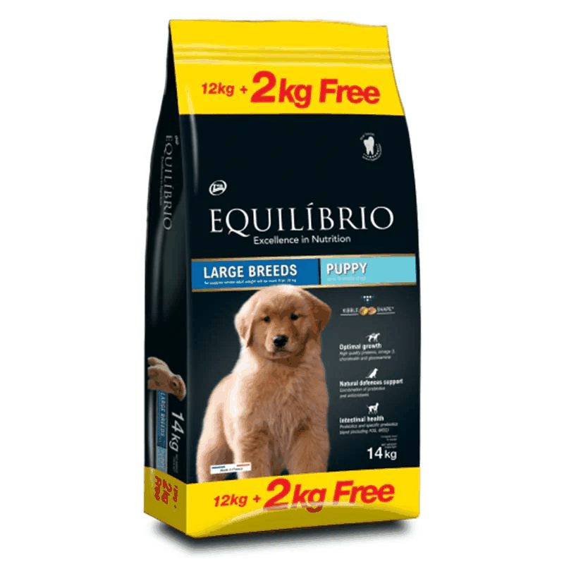 Equilibrio dog puppy large breed 12 kg+2 KG free