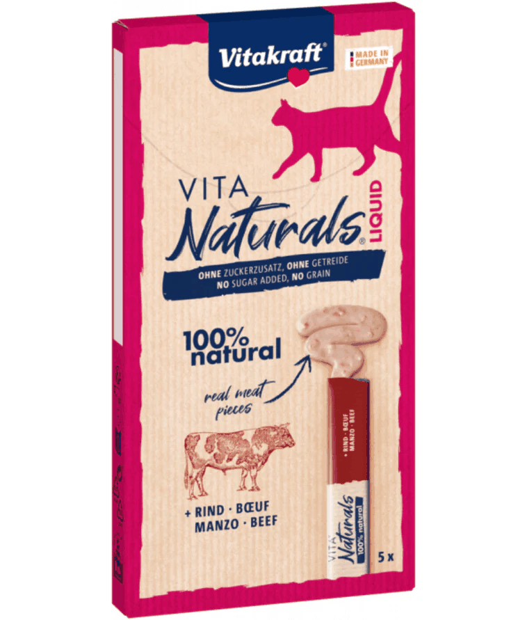 Beef - Liquid Snack Naturals – Vitakraft (5 x 15g)