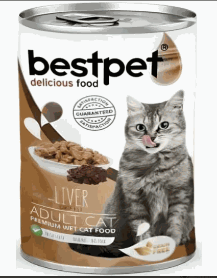 Bestpet Wet Cat Food with liver 400g
