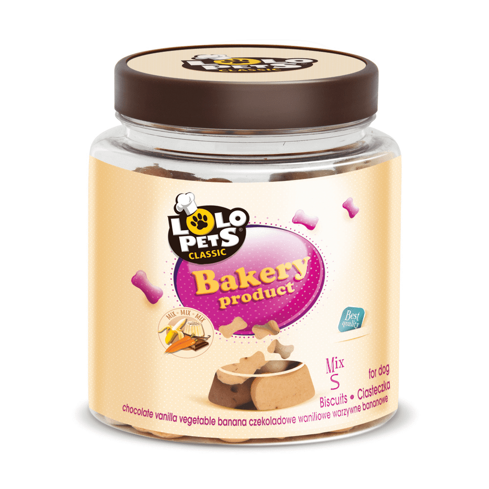 Lolo Pets Dog Biscuits Bones Size S Jar (210g)