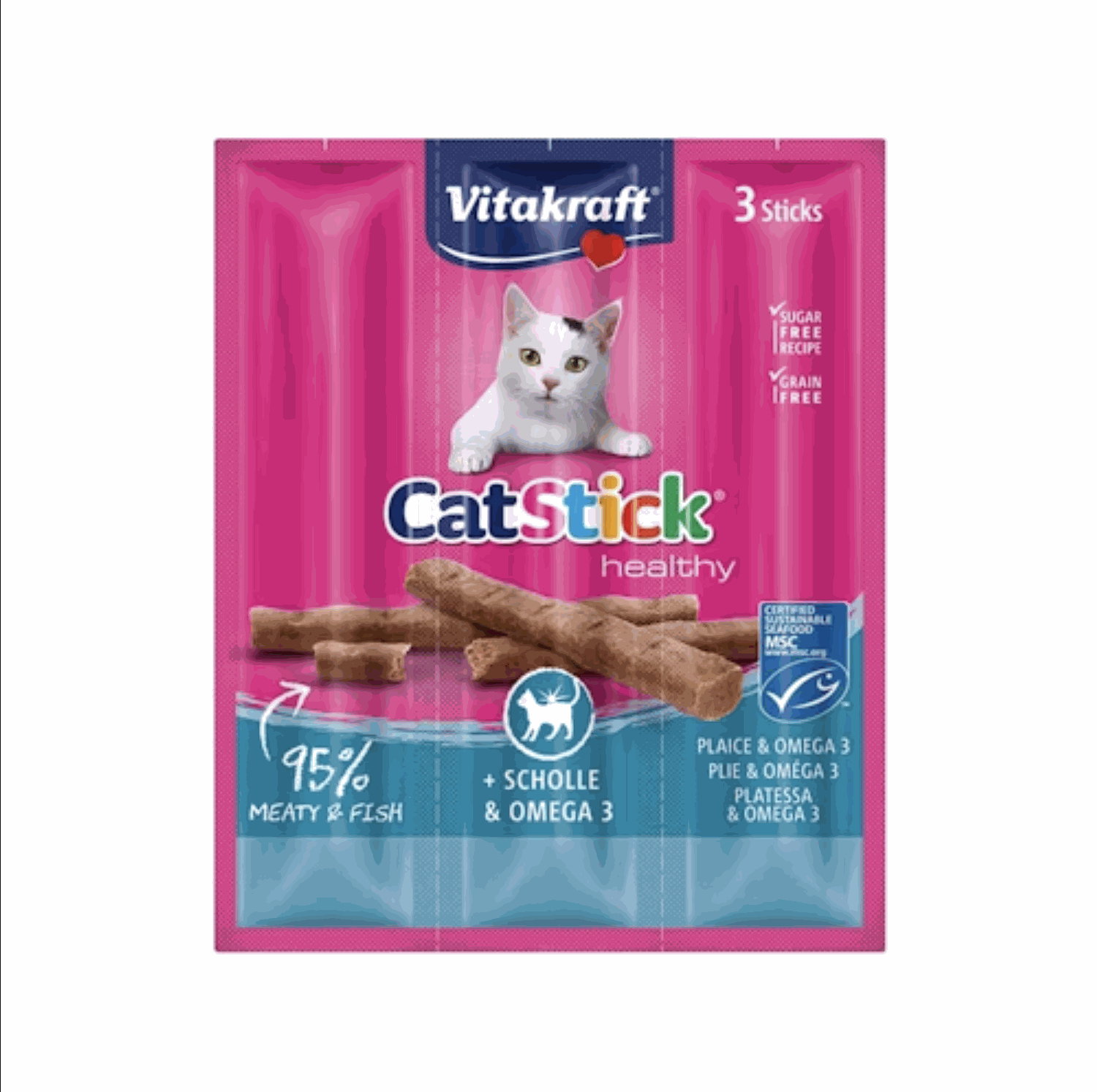 Plaice & Omega - Stick Mini – Vitakraft (3 x 6g)