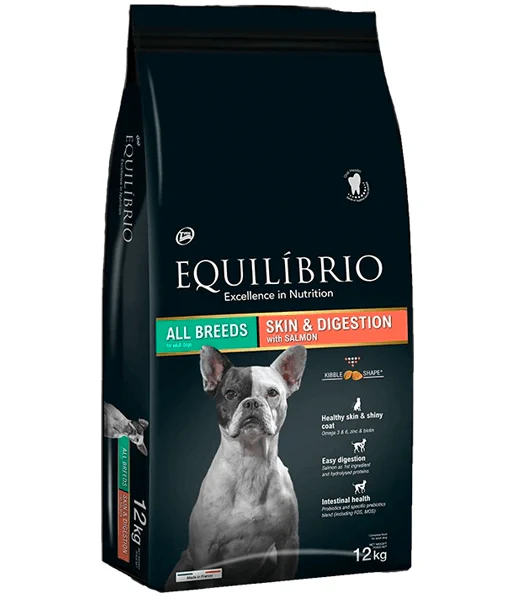Equilibrio Dog Skin & Digestion Salmon 12kg