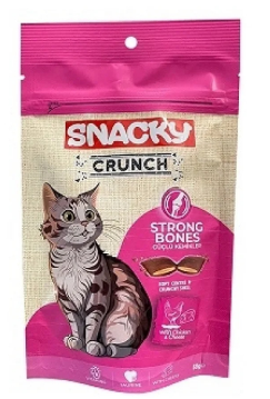 Snacky Crunch Dry Cat Treat Strong Bones