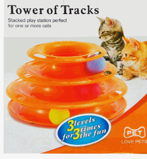 Tower of tracks- cat toy