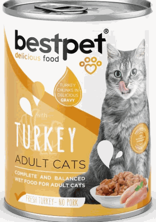 Best Pet Adult Cat Food with Turkey 400g