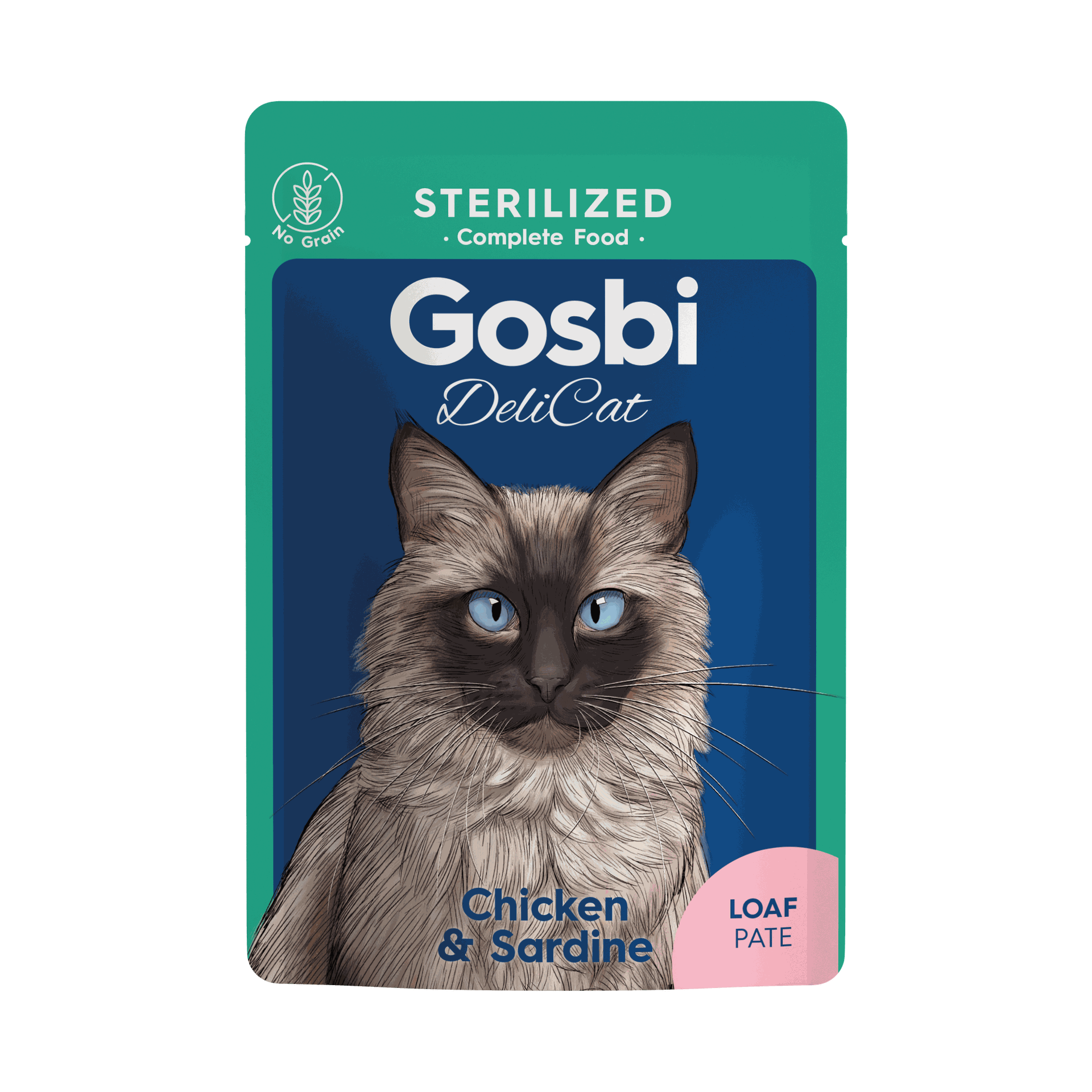 Delicat Sterilized Chicken and Sardine - 70g