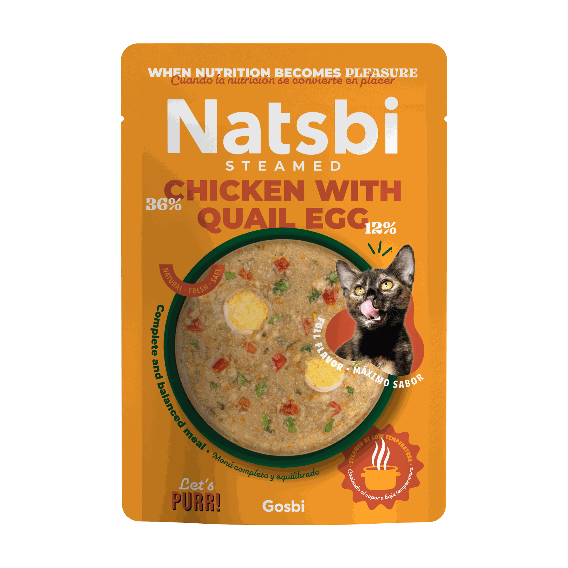 Natsbi Cat Chicken with Egg Quail - 80g