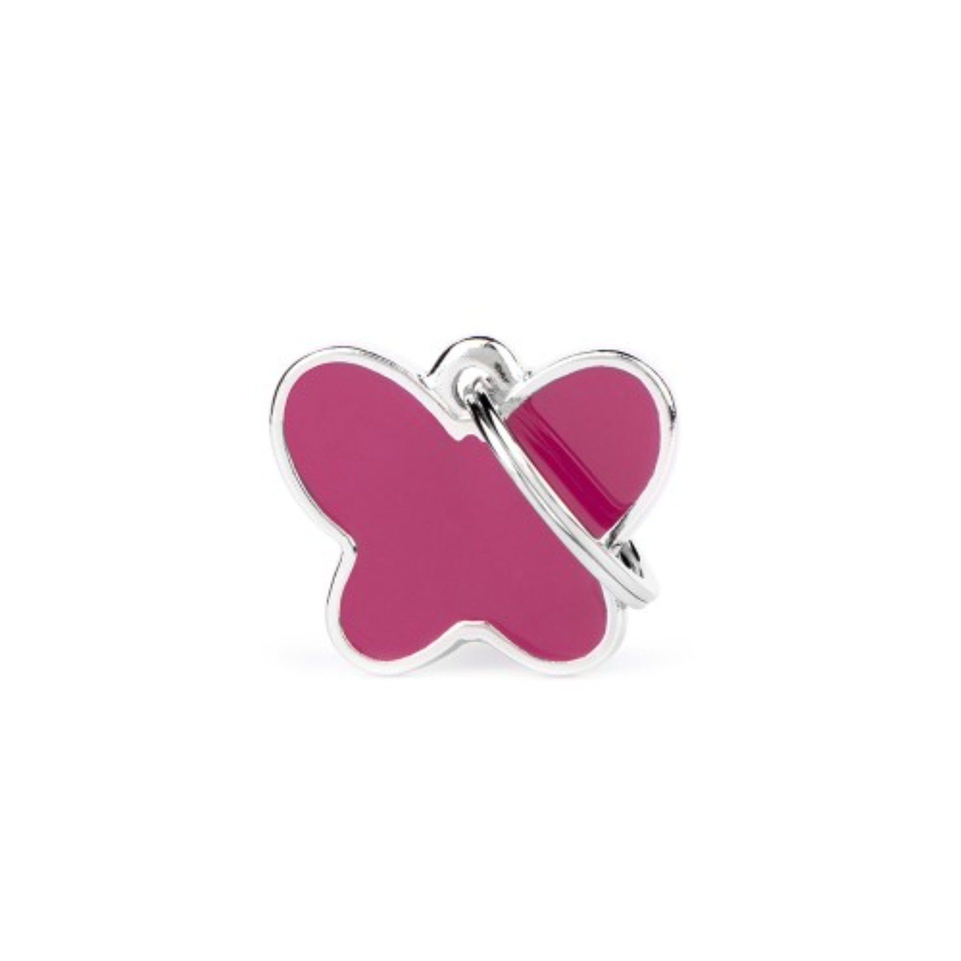My Family Pet Tag Charms Butterfly Pink ID