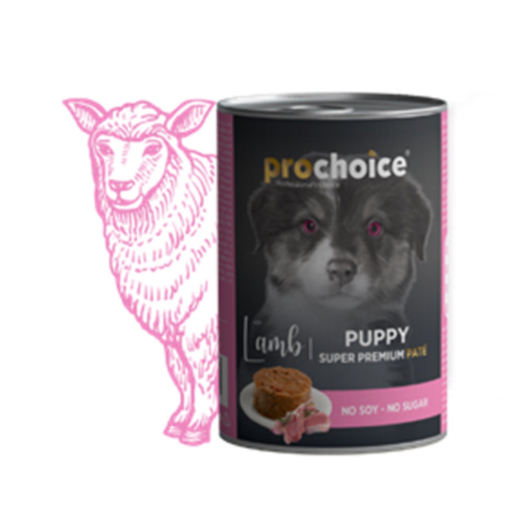 Prochoice Puppy Lamb & Rice Pate 400 Grs
