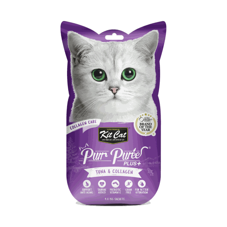 Kit Cat Purr Puree Plus+ Collagen Care 4x15g (Tuna)