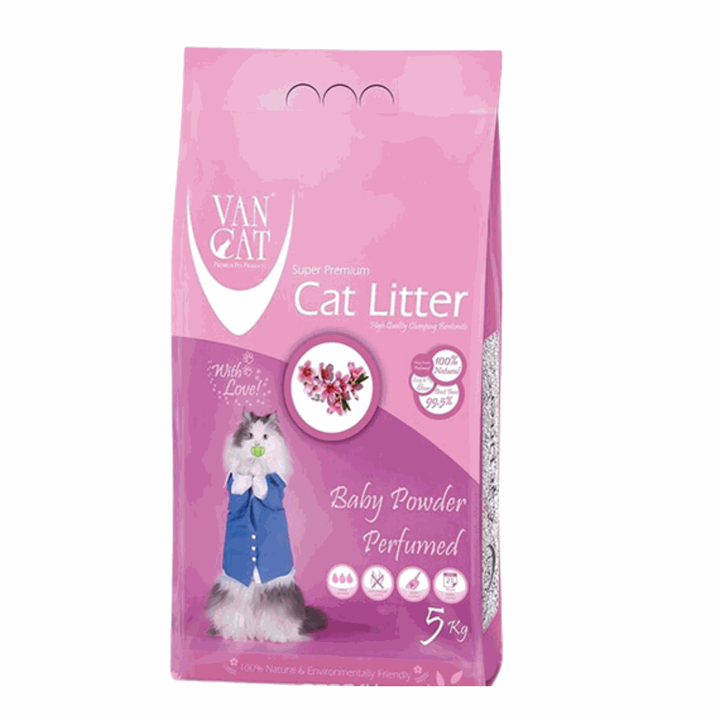 Vancat litter, Baby Powder scented - 5kg